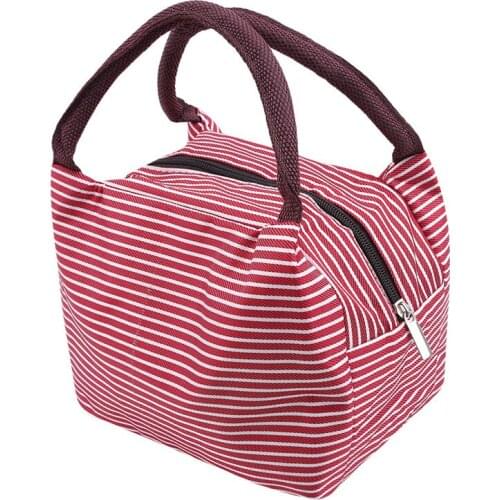 Large Capacity Thicken Insulated Picnic Bags Lunch Bag Insulated Lunch Box Lunch Handbag Waterproof Canvas Bags