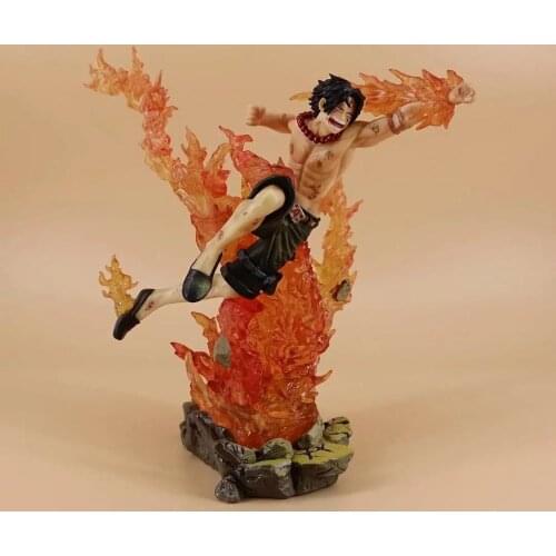 25cm One piece Ace fighting Action Figure PVC Collection Model toys for christmas gift