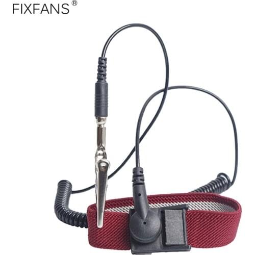 FIXFANS Anti Static Wrist Straps Wristband with Adjustable Grounding Wire and Alligator Clip for Sensitive Electronics Work