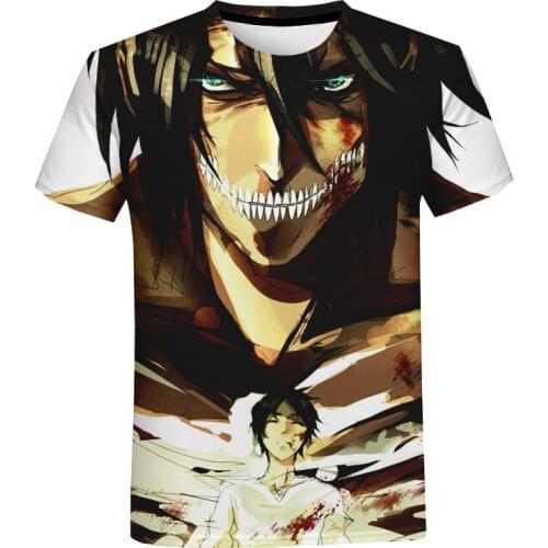 Hot Anime Attack on Titan 3D Print T-shirt Women Men Shingeki No Kyojin T Shirt Mikasa Tshirt Anime Fashion Short Sleeve Clothes