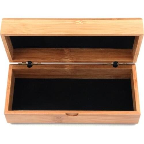 20pcs/lot Vintage Style Bamboo Glasses Box Natural Wood Sunglasses Case Jewelry Storage Box 16.5*7.5*5.5cm Free Shipping SL9140