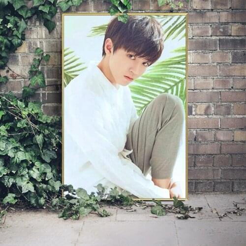 Painting by numbers art paint by number Hand-painted Chinese popular idol Wang Junkai home corridor decorative painting