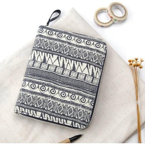Kinbor Zipper Hand Notebook Creative Multi-Function Schedule Notebook Stationery Hand Account Bag A6 Inner Core