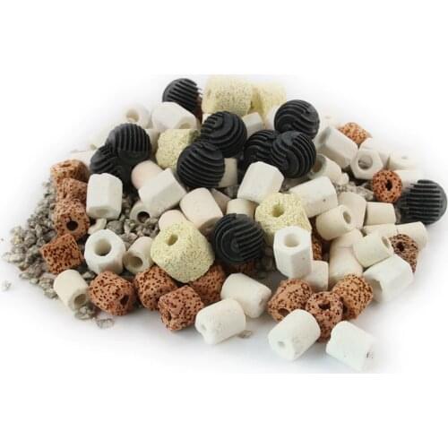 SUNSUN aquarium filter material 7 in 1 glass ring ceramic ring biochemical ball Mai stone stone aquarium accessories