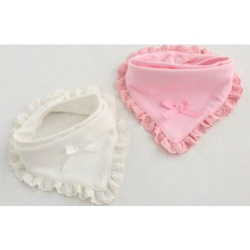 Newborn Toddler Baby Bibs Girls Round Triangle Saliva Towel Kids Feeding Bib