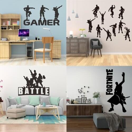 Wall Stickers Fortnites Children Room Game Posters Anime Figure Sticker Fortress Night Decals Boy Door Dormitory Home Decoration
