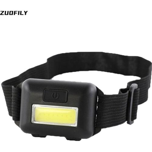 HOT Mini COB LED Headlamp Waterproof 3 Modes Headlight Head Flashlight Torch Lanterna For Outdoor Camping Portable Night Fishing