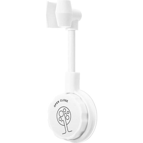 New Wall Mounted Shower Bracket Universal Shower Head Holder Fully Adjustable Bathroom Bracket Punch-Free Nozzle Base Stand