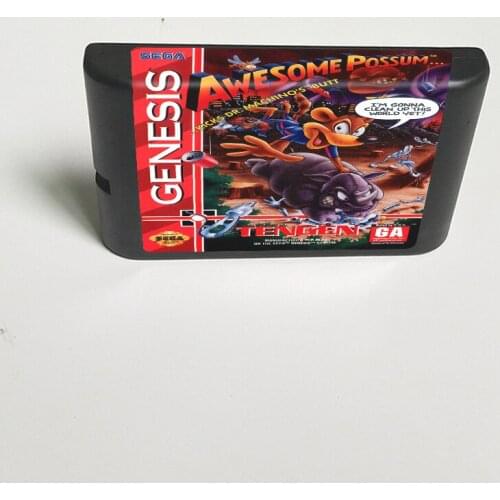 Awesome Possum- 16 Bit MD Game Card for Sega Megadrive Genesis Video Game Console Cartridge