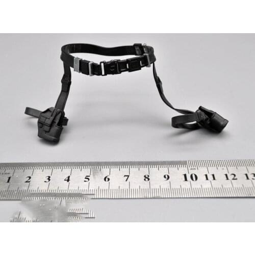 For Sale In Stock 1/6th Black Womens Belt Leggings Holster For Fans 12 Inch Soldier Action Accessories