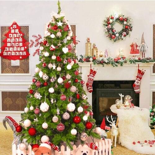 Christmas tree 1.8 m luxury package festive decoration window decoration 1.5 m color ball rack shop opening decoration