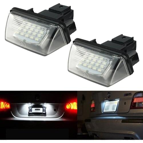 2pcs Peugeot led License Plate Light Canbus Number Lamp 12V For 3008 508 607 106 1007 206 207 306 307 308 406 407 5008 Partner