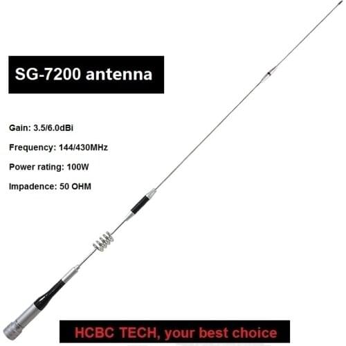 High Quality SG-7200 Gain Antenna for QYT KT-8900 KT-8900R KT8900D Long Range Car Radio Ham Transceiver Radio Communicador