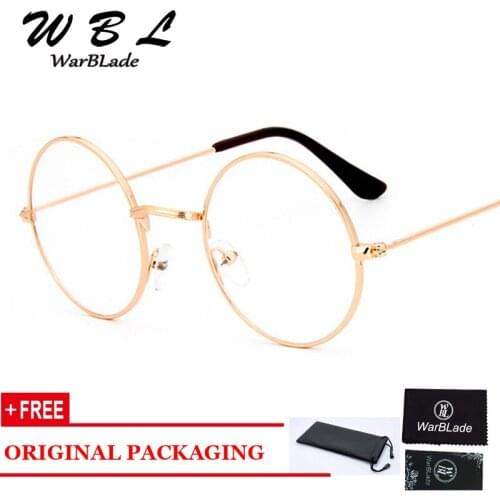 WarBLade women round clear glasses eye glasses frame men glasses transparent round fashion nerd myopia optical korean glasses