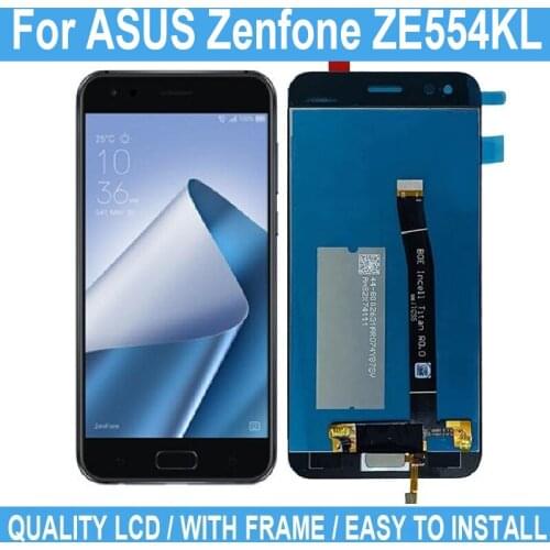 5.5" For ASUS Zenfone 4 ZE554KL LCD Display Touch Screen No Frame For ZE554KL Digitizer Screen Assembly Replacement Repair Parts