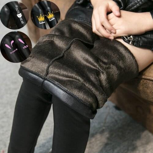 Toddler Girl Winter Clothes Thicken Fleece Leggings Kid Warm Leggings Cotton Girls Pants Soft Stretchy Pants Trousers Hot Sale