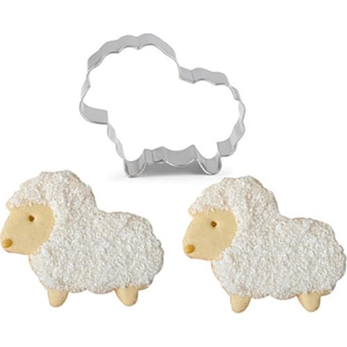 1PC Sheep Shape Cookie Cutter Biscuit Mold Aluminium Alloy Easter Biscuit Pastry Cookies Cutter DIY Cookie Fondant Cake Mold