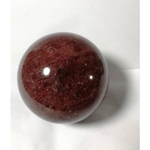 100% Natural Red Strawberries Quartz Balls Crystal Gemstones Sphere Meditation Reiki Healing Chakra For Home As Gift