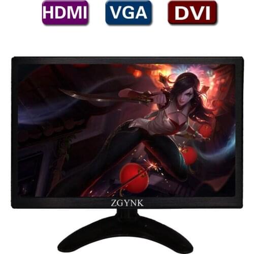10.1 inch IPS DVI VGA HDMI industrial LCD monitor slim PC monitor, 1280 x 800 widescreen HD Desktop monitors
