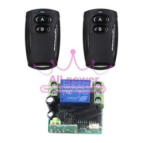 1CH Wireless Multifunctional Automatic to Code Relay Module with 2 two Button Remote Control free shipping