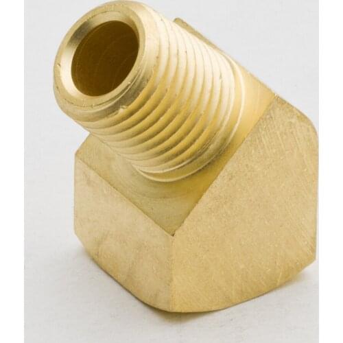 20PCS 1/8" NPT 45 Degree Barstock Street Elbow Brass Pipe Pumbling Fitting Female to Male Thread Water Gas Quick Connector