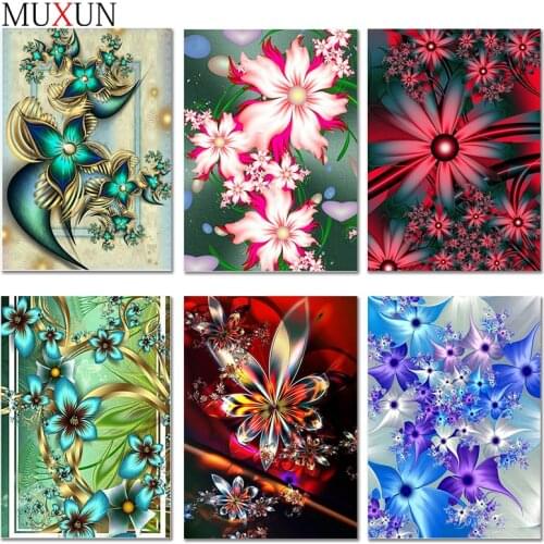 3D Full Diamond Painting Flower Diamond Embroidery Painting Beautiful Diy Diamond Mosaic Flower Geometric Paintings Decor Er080