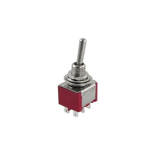 5x 5A/120VAC 2A/250VAC ON/ON DPDT 6 Pin Terminals Toggle Switches MTS-202