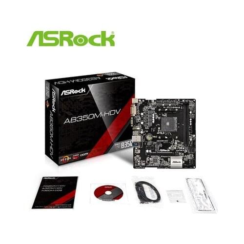 ASROCK AB350M-HDV supports 1600/1700 CPU mainboard