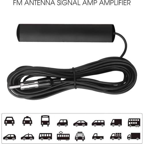 Auto Car Radio FM Antenna Signal Amp Amplifier Car Vehicle Boat 12V Signal Enhance 5 M Long ANT-309 Patch Aerial 80 - 120mhz
