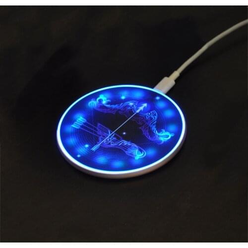 15W Constellation Wireless Charger Metal Fast Charging Pads for iPhone12 12Promax 11 11Pro X XR XAMAX Samsung Note 9 8 S10 Plus