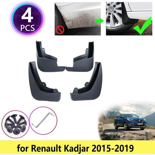 For Renault kadjar 2015 2016 2017 2018 2019 Mudguards Mudflap Fender Mud Flaps Splash Flap Guards Front Rear Wheel Accessories