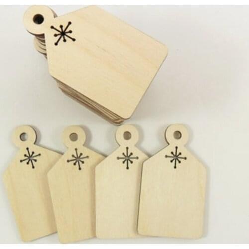 Laser Cut Wooden blank Gift / Price Tags with hole.craft supplies