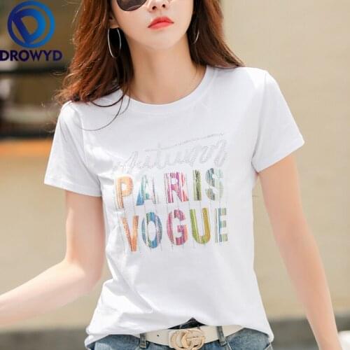 DROWYD Women's T-shirts With Inscriptions