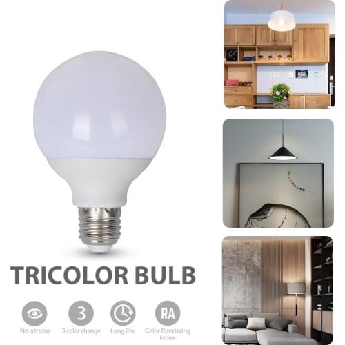 Two-color Dragon Ball 12W Bulb G80LED Bulb AC 220V-240V Mirror Bulb E27 Base Home Retro Lighting White Light Warm Light