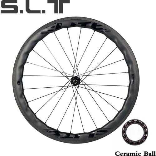 ELITEWHEELS BWS Road Carbon Wheelset 50mm Depth 27mm Width Bicycle Wheels 20-24H Front QR100mm Rear QR130mm Road Bike Cycling