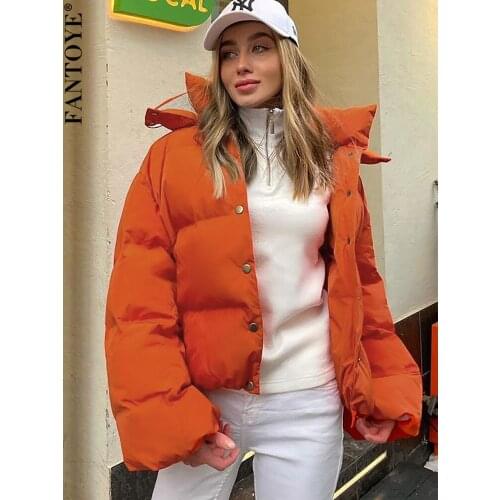 Женские парки с капюшоном FANTOYE China At AliExpress