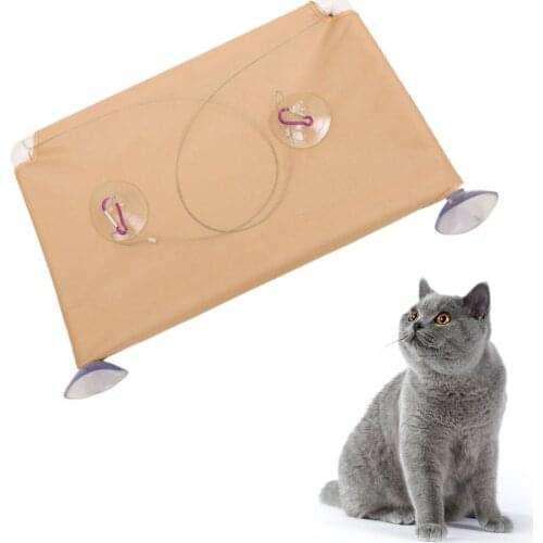 Cat Hammock Suction Cups Space Saving Cat Window Perch Pet Hammock Soft Pet Shelf Seat Beds Supplies Can Withstand About 30KG