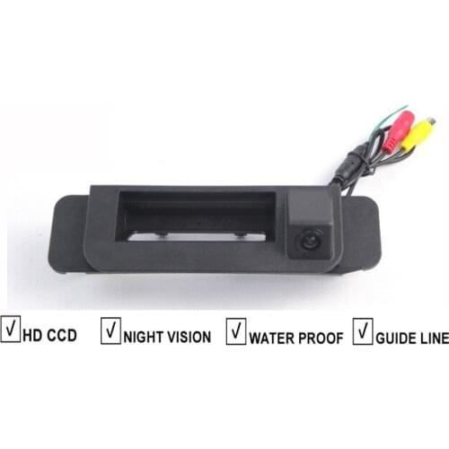 Car Trunk Boot Handle Rear View Reverse Camera For Mercedes Benz C-Class W205 2015 Vehicle Backup Auto Parking Camera Guide Line