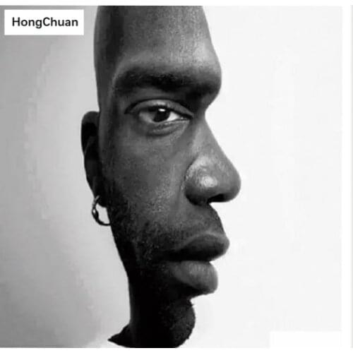 African Man 5DDIY Rhinestone Square/Round Diamond Painting "Abstract Colorful" Cross Embroidery Mosaic Color Art Decoration