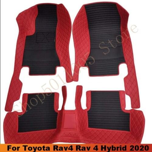 For Toyota Rav4 Rav 4 Hybrid 2020 Car Floor Mats Auto Carpets Custom Interior Styling Accessories Dash Rugs Waterproof Covers