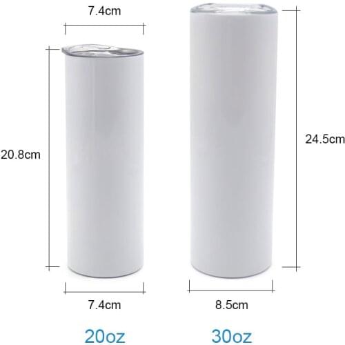 Best Sell Blank Sublimation for 12*26 cm DIY Printing Shrink Wrap Shrink Film Sleeve for 20 oz Skinny Tumbler Water Bottle