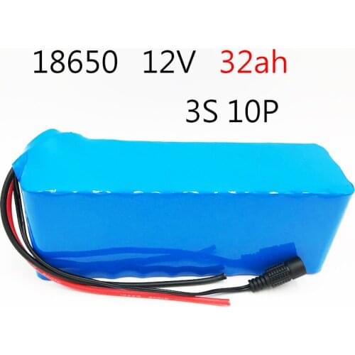Laudation 12V 32AH Rechargeable Battery DC 12.6V 18650 Li-ion Battery 32AH Hunting Xenon Fishing Lamp Outdoor Light Source