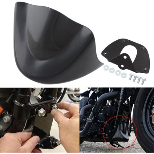 Motorcycle Gloss Matte Black Lower Front Chin Spoiler Air Dam Fairing Cover for Harley Dyna 06-Up