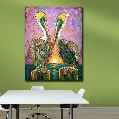 Fashion Abstract Painting Animals Azul LOVE Pop Art Wall Art Decor Canvas Painting Wall Picture For Home Decor Oil Painting