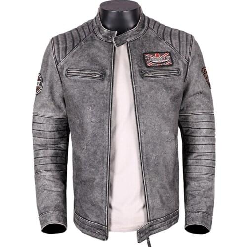 Name Brand Mans Jacket Winter Cowhide Leather Coat Oversized 4XL 5XL Genuine Leather Teeanger Boys Coat European America Style