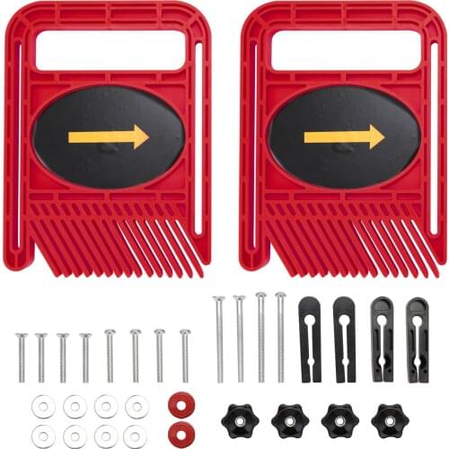 Woodworking Double Feather Loc Board Set Miter Gauge Slot T Track Woodwork Saw Table Fence DIY Safety Tools Feather Loc Board