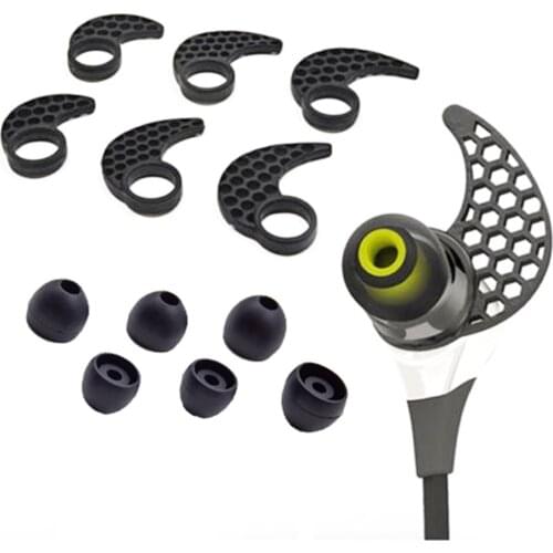 Silicone Ear Tips Earhooks Set For JayBird BlueBuds X X2 & X3 Bluetooth Sport Earphones Replaced Earbuds Eargels Ear Hooks Tips