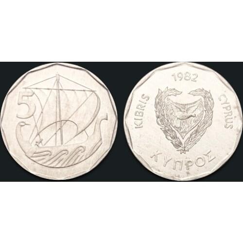 Cyprus 5 Mills New Genuine Original Coins 100% Real Issuing Coins Unc