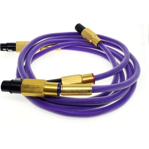 Pair Audiophile Furutech FA-220 Interconnects RCA / XLR Balance HiFi Audio Cable Gold Plated Plug for Amplifier CD Player