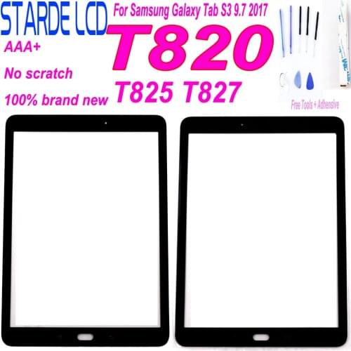 1 Pcs For Samsung Galaxy Tab S3 9.7 2017 T820 T825 T827 Front Glass 9.7" Touch Screen LCD Outer Glass Lens Panel with Free Tools
